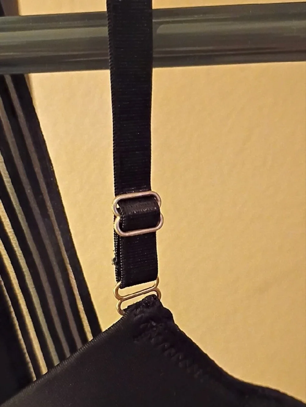 Vince Camuto Black Striped Racerback Push-Up Bra